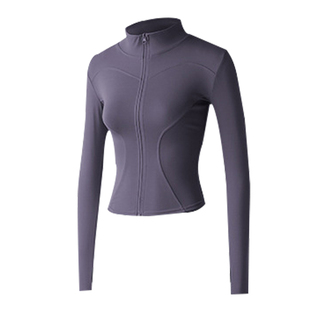 秋冬款瑜伽服女加绒保暖运动上衣外套专业普拉提训练跑步健身服