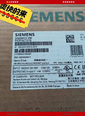 【问价】6SL32105FB102UF2西门V90驱动器6SL3