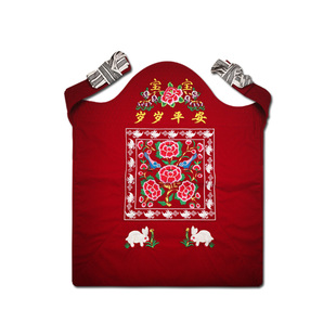 两面用老式传统婴儿宝宝背带云南四川贵州背巾外出简易轻便后背式