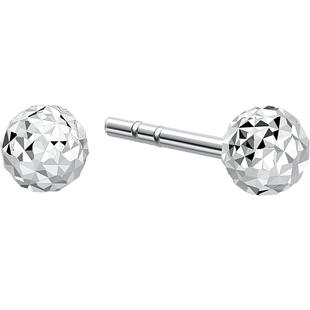 潮宏基摩登铂金耳钉耳环白金PT950耳饰礼物简约时尚生日礼物