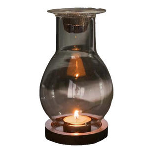 创意蜡烛香薰炉高级感玻璃熏香炉沉香檀香原材室内养神烛台香薰炉