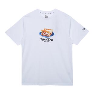 NewEra纽亦华男女潮流美味食材前身印花短袖棉质透气T恤12360558