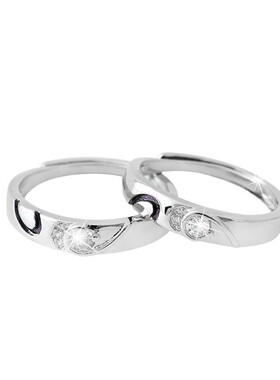 仿真钻戒指结婚交换对戒