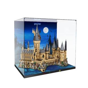 乐一百适用乐高哈利波特霍格沃茨城堡71043展示盒亚克力透明防尘