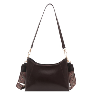 高级感复古小包包女2025新款时尚宽肩带斜挎包通勤百搭单肩腋下包