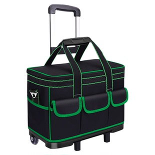 大容量塑底工具包拉杆箱结实耐用电工木工工具方加厚五金收纳包袋