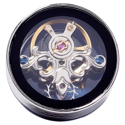 WILLIAMMILTON蓝珐琅陀飞轮胸针