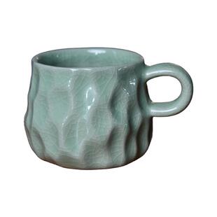 汝州原产地汝瓷 原矿汝窑 王振宇 粉青釉 茶杯 主人杯 马克杯