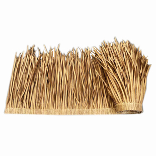 仿真茅草屋顶景区装饰假稻草农家乐塑料茅草瓦人造假毛草别墅民