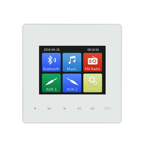 86型家庭背景音乐主机控制器酒店功放面板系统套装智能家居播放器