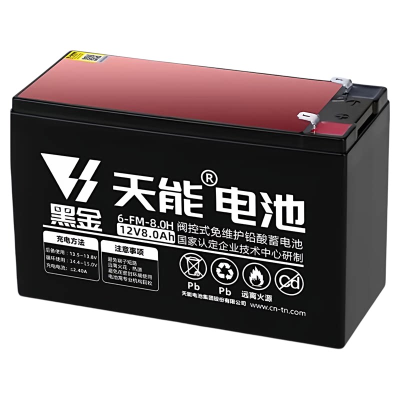 天能12V电动喷雾器打药机电瓶