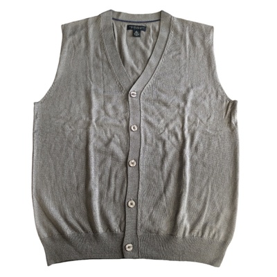 外贸男v领美丽奴羊毛背心薄款