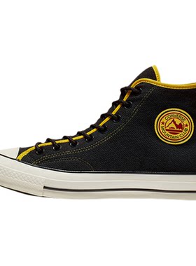 Converse匡威 秋冬新款70s黑色加绒保暖男女款高帮帆布鞋165926C