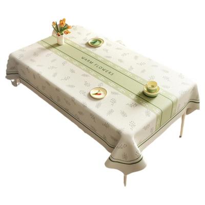 清新简约餐桌布防油防烫免洗