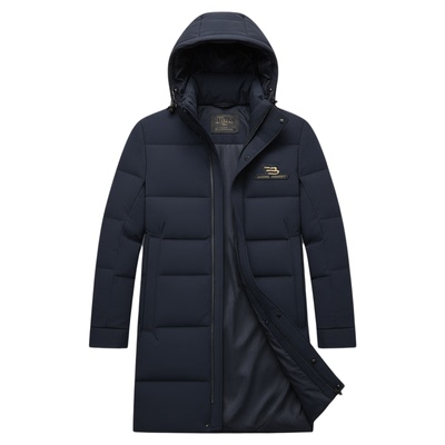 2025冬季新款羽绒服男中长款加厚冬装中年羽绒服爸爸男装外套