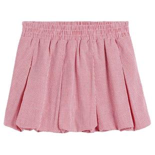 HM女装半身裙冬季柔软花苞裙气质甜美短款泡泡裤裙1000002