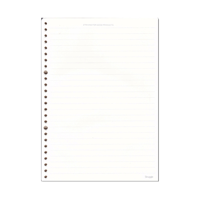 奋斗良品活页本替芯纸方格笔记本子记事26孔内芯B5文具本可拆卸线圈b5可替换芯方眼网格横线芯纸活页纸学生