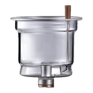 辰功飘逸杯全玻璃内胆功夫茶具茶道杯配件耐高温茶隔过滤网