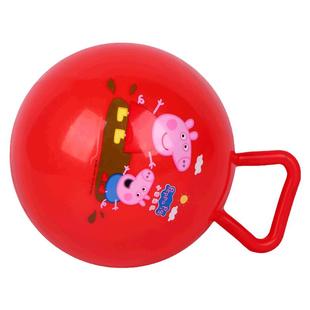 小猪佩奇手柄球摇铃球婴幼儿球类玩具10个月宝宝手抓皮球儿童专用