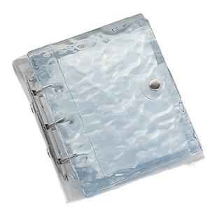 z亚克力水波纹一宫格活页卡册三寸拍立得相册小卡透明卡片收纳册