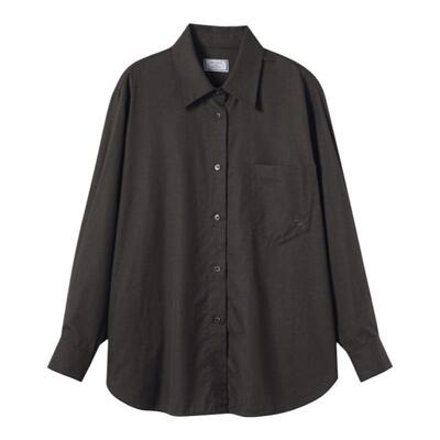 三所vintageMAS长袖法兰绒衬衫