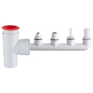 厨房下水管三通前置过滤器水槽洗碗机净水器多功能接头50排水管道