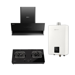 能率EC02+EZ02+G31厨房三件套抽油烟机燃气灶热水器烟灶联动套装