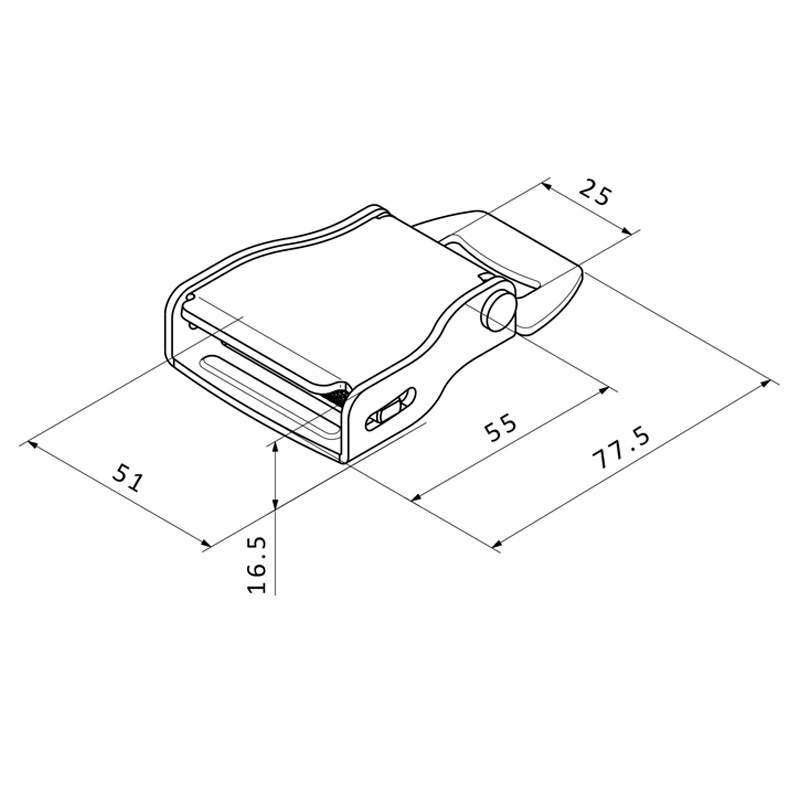 飞机扣安全带锁扣游艇游乐设备 安全带配件铝合金飞机扣通用现货