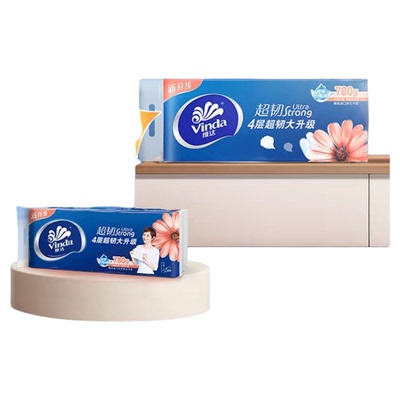 维达家用实惠装无芯卷纸10卷纸巾