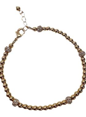 特价质感镀金简约幸运珠手链手环