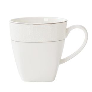 华光国瓷 骨瓷水杯马克杯纯白简约创意茶杯咖啡杯礼盒装 尔雅东方