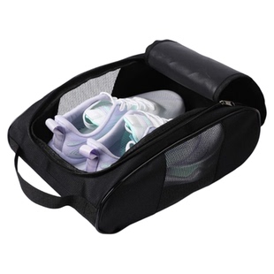 球鞋收纳包手提运动鞋包防水防尘旅行鞋子收纳包便携透气网格鞋袋