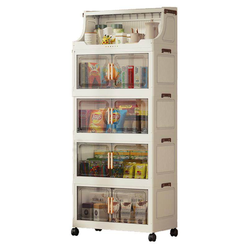 免安装收纳柜卧室衣服储物柜家用卫生间厨房多层简易可折叠置物架