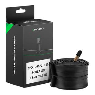 洛克兄弟自行车内胎山地车26/27.5寸1.95/2.125丁基胶轮胎美法嘴