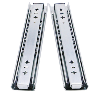 斯耐得53宽重型滑轨工业加厚导轨带锁柜房车承重3节抽屉轨道滑道