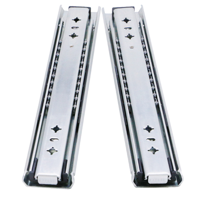 斯耐得53宽重型滑轨工业加厚导轨带锁柜房车承重3节抽屉轨道滑道