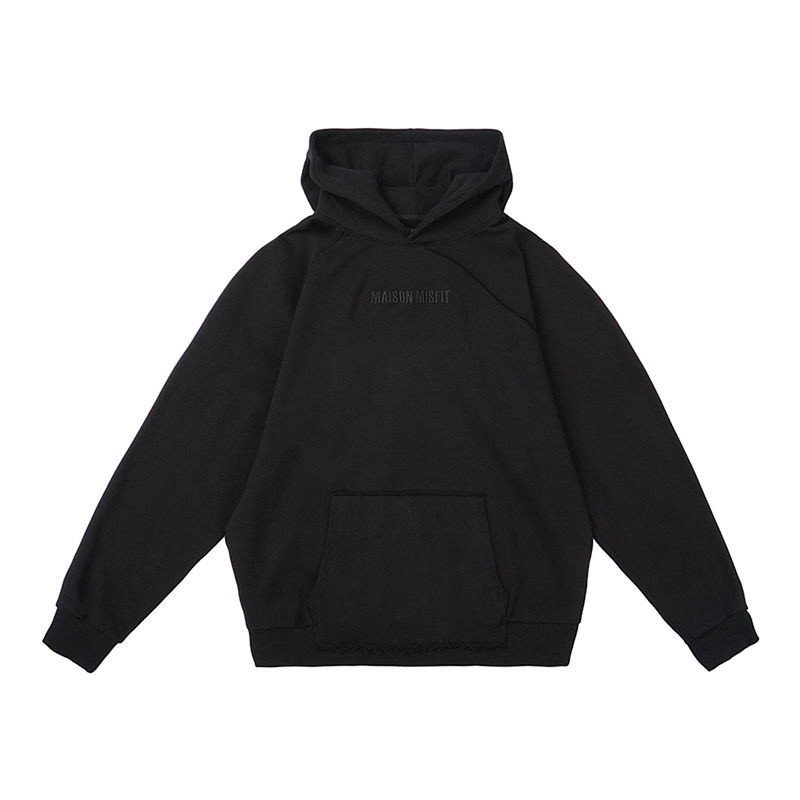 七夕节礼物明星同款MaisonMisfit15男女重磅宽松刺绣加绒卫衣外套