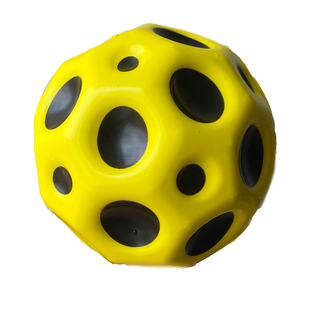 大号9cm直径月球石高弹力实心PU弹力球幼儿宝贝手拍玩具球解压球