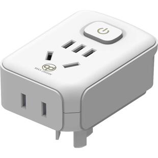 七度品尚一转二带开关插座电源转换器一转一16转10排插厨房卫生间