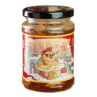 谢三爷拌饭酱210g瓶装泡椒鸡胗泡椒鸡杂酸辣开胃下饭菜剁椒酱即食