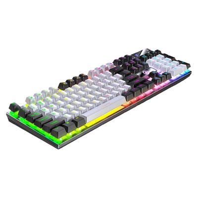 银雕K500机械手感游戏有线键盘背光家用台式笔记本外接电竞键盘