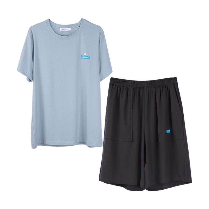 好波情侣款棉质透气家居服套装