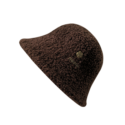 盆帽女冬季加厚毛绒渔夫帽