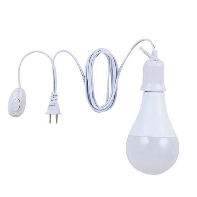 家用螺口E27带灯泡开关线插座灯