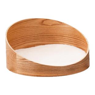 猫窝四季通用实木新式圆形猫窝带垫子小猫幼猫猫窝小奶猫专用猫窝