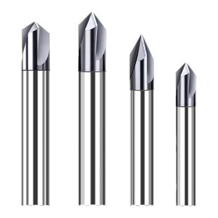 钨钢涂层倒角刀硬质合金三刃直槽倒角铣刀加硬45度60度90°120度