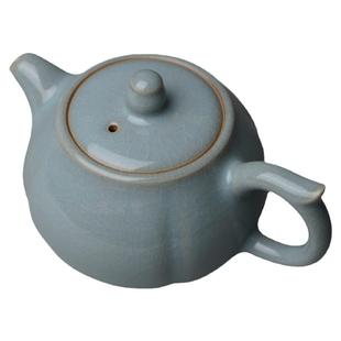 汝州原产地大观汝瓷茶具朱家汝窑朱法喜莲花壶一级品玛瑙入釉