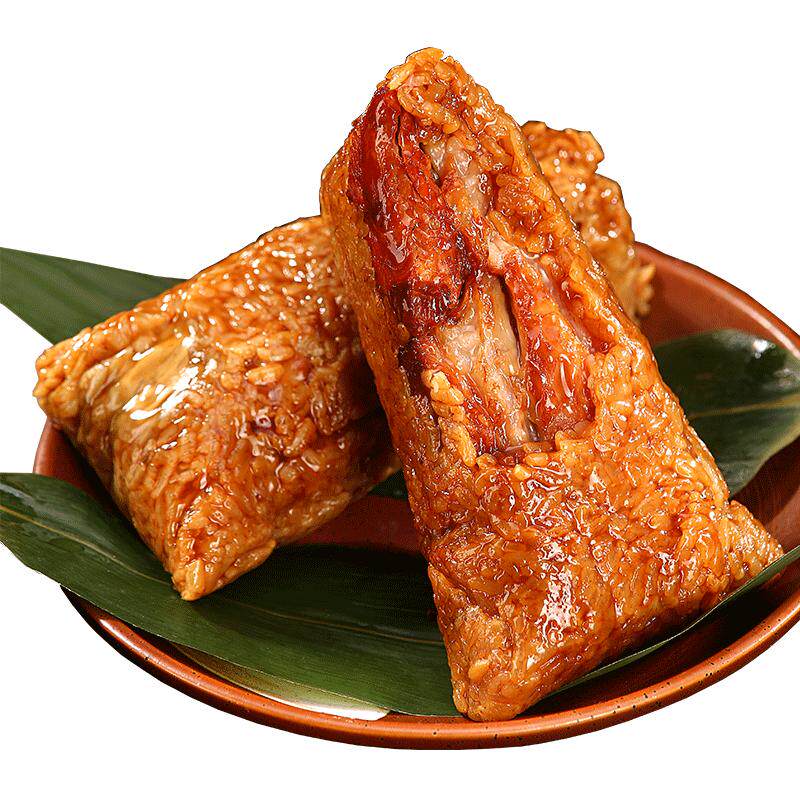 吴越斋招牌肉粽早餐新鲜手工真空早餐速食大号美味肉粽鲜肉大粽子