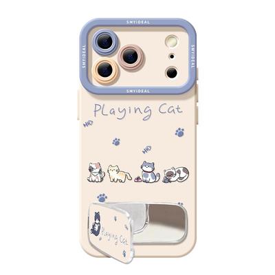 排排猫咪适用苹果17promax手机壳iphone17新款2025高级感16pro外壳的11网红爆款ip15超好看镜头13全包12硅胶