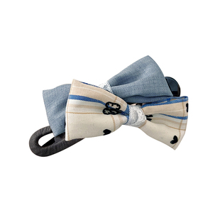 撞色蝴蝶结鸭嘴夹发夹后脑勺抓夹女高级感2026新款大号一字夹头饰